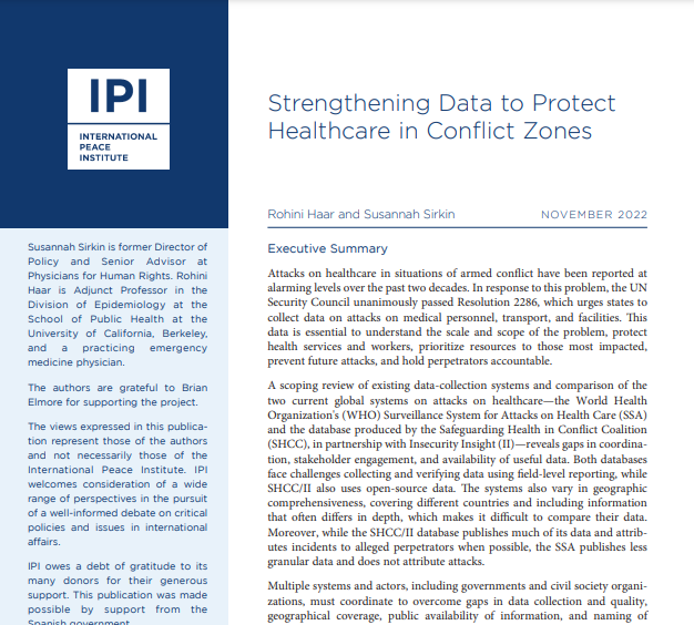 Report Published for the IPI