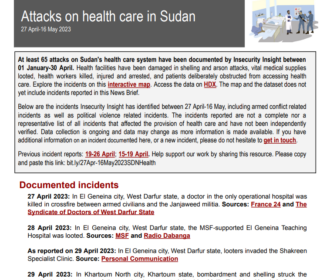 Sudan – 17 May Update
