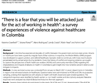 Publication:  Colombia Case Study