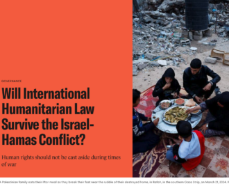 Article on IHL and the Israel-Hamas conflict