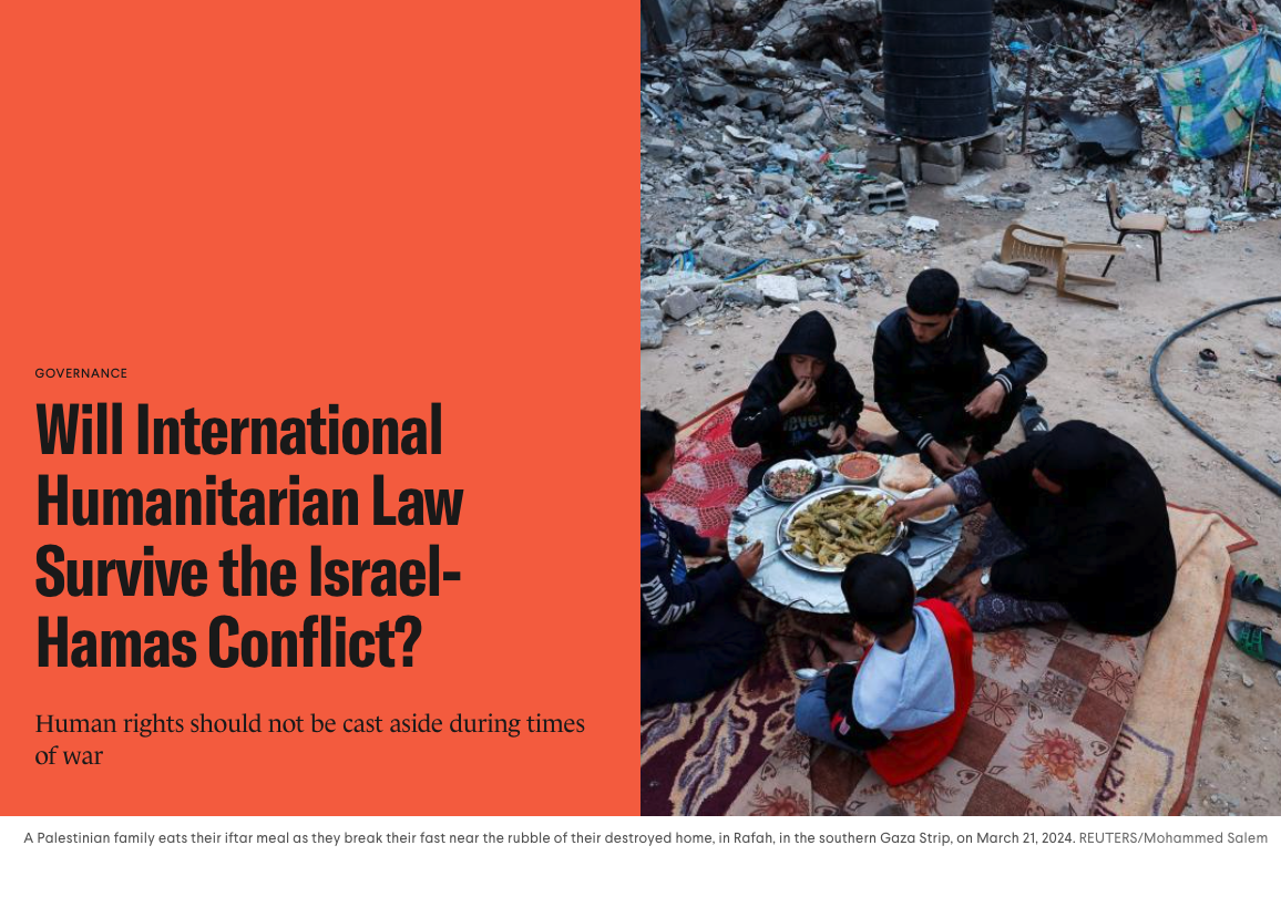 Article on IHL and the Israel-Hamas conflict